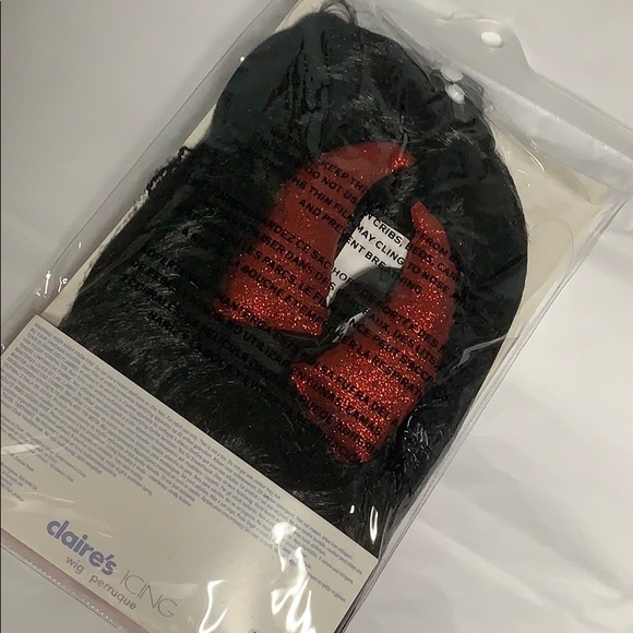 5/$30! MIX & MATCH! Icing DEVIL HORNS BLACK WIG Costume Accessory! - Picture 3 of 3